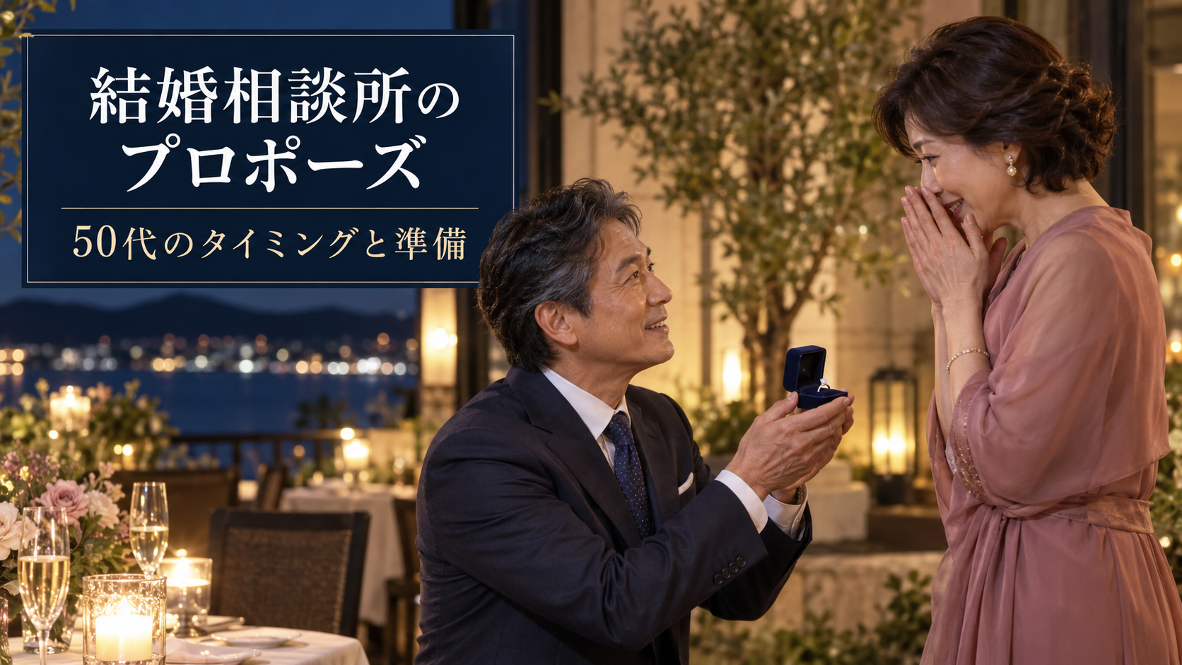 結婚相談所で出会った50代カップルのプロポーズ